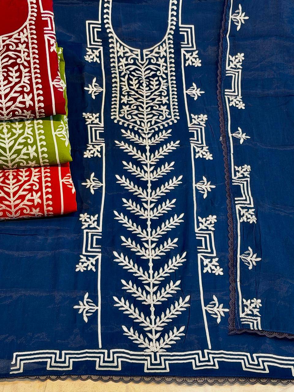 Siara By Fashid Stylish Beautiful Colourful Mall Chanderi Dresses At Wholesale Price